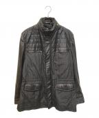 CERRUTI1881チェルッティ1881）の古着「レザー切替ライナー付きジャケット」｜ブラック