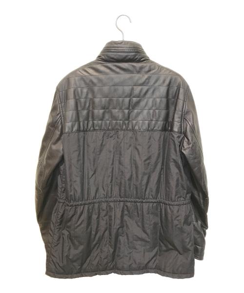 CERRUTI1881（チェルッティ1881）CERRUTI1881 (チェルッティ1881) レザー切替ライナー付きジャケット ブラック サイズ:XLの古着・服飾アイテム