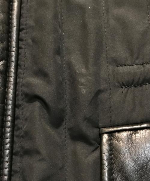 CERRUTI1881（チェルッティ1881）CERRUTI1881 (チェルッティ1881) レザー切替ライナー付きジャケット ブラック サイズ:XLの古着・服飾アイテム