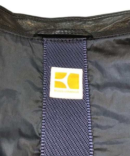 BOSS ORANGE（ボスオレンジ）BOSS Orange (ボスオレンジ) M65調レザーテーラードジャケット ブラック サイズ:56の古着・服飾アイテム