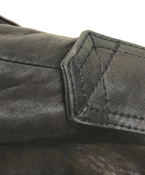 BOSS ORANGE（ボスオレンジ）BOSS Orange (ボスオレンジ) M65調レザーテーラードジャケット ブラック サイズ:56の古着・服飾アイテム