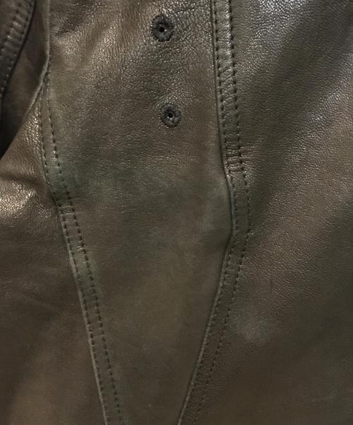 BOSS ORANGE（ボスオレンジ）BOSS Orange (ボスオレンジ) M65調レザーテーラードジャケット ブラック サイズ:56の古着・服飾アイテム