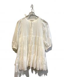 UNITED ARROWS（ユナイテッドアローズ）の古着「ティアードブラウス　1516-199-1678」｜ホワイト