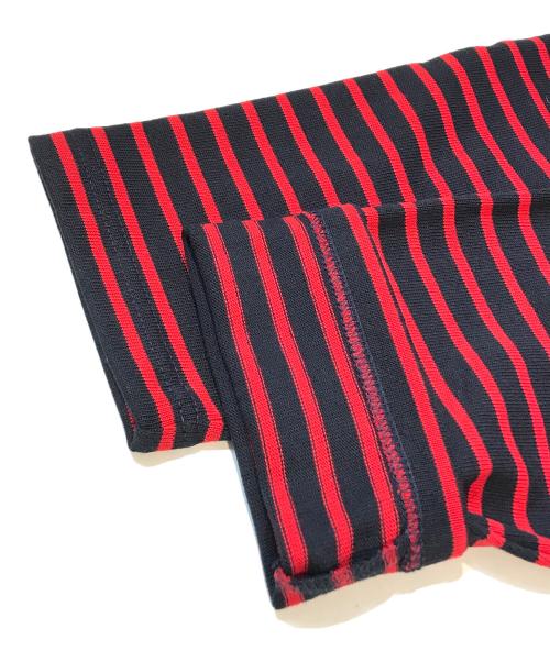 ORCIVAL（オーシバル）ORCIVAL (オーシバル) バスクシャツ ネイビー×レッド サイズ:SIZE 2 未使用品の古着・服飾アイテム