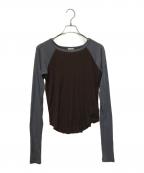 INSCRIREアンスクリア）の古着「ラグランニット 123AW-BC69」｜ブラウン