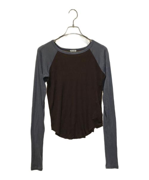 INSCRIRE（アンスクリア）INSCRIRE (アンスクリア) ラグランニット 123AW-BC69 ブラウン サイズ:Mの古着・服飾アイテム