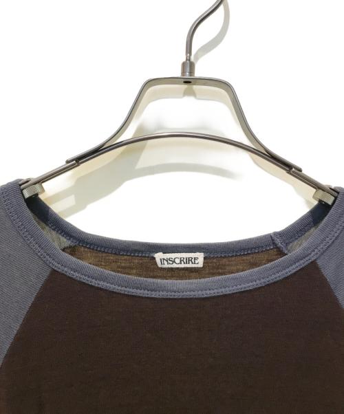 INSCRIRE（アンスクリア）INSCRIRE (アンスクリア) ラグランニット 123AW-BC69 ブラウン サイズ:Mの古着・服飾アイテム