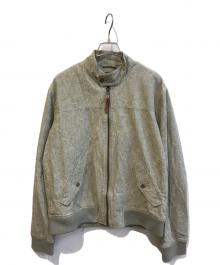 BANANA REPUBLIC（バナナリパブリック）の古着「リネンボンバージャケット」｜グリーン