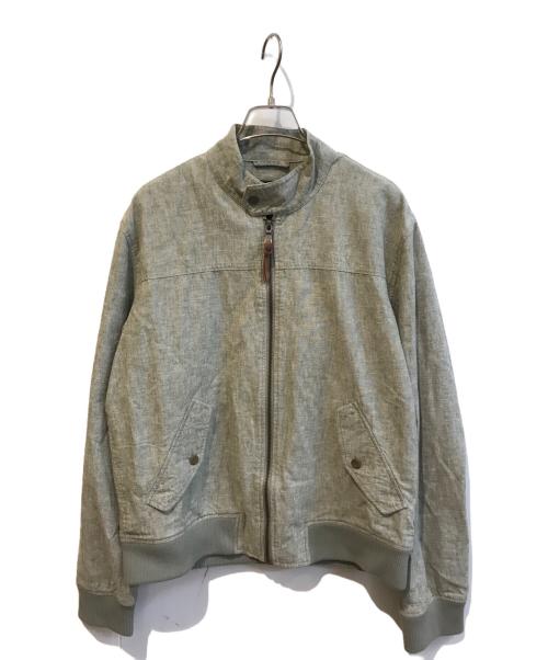 BANANA REPUBLIC（バナナリパブリック）BANANA REPUBLIC (バナナリパブリック) リネンボンバージャケット グリーン サイズ:Lの古着・服飾アイテム