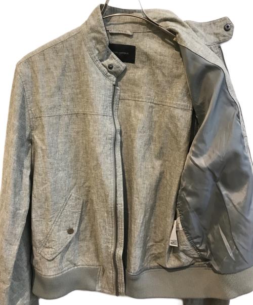 BANANA REPUBLIC（バナナリパブリック）BANANA REPUBLIC (バナナリパブリック) リネンボンバージャケット グリーン サイズ:Lの古着・服飾アイテム