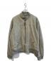 BANANA REPUBLIC（バナナリパブリック）の古着「リネンボンバージャケット」｜グリーン