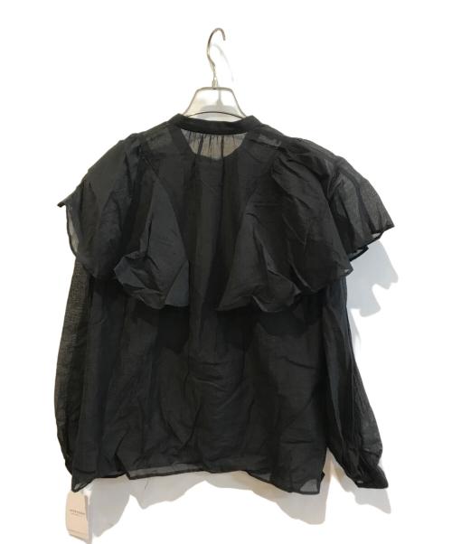 Spick and Span（スピック＆スパン）Spick and Span (スピック＆スパン) シアーストライプスタンドカラーブラウス　25051200308030 ブラック サイズ:Free 未使用品の古着・服飾アイテム