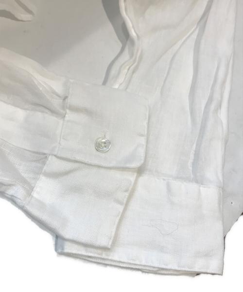 FRAMeWORK（フレームワーク）FRAMeWORK (フレームワーク) フレンチリネンバンドカラーシャツ　25050220601320 ホワイト サイズ:Free 未使用品の古着・服飾アイテム
