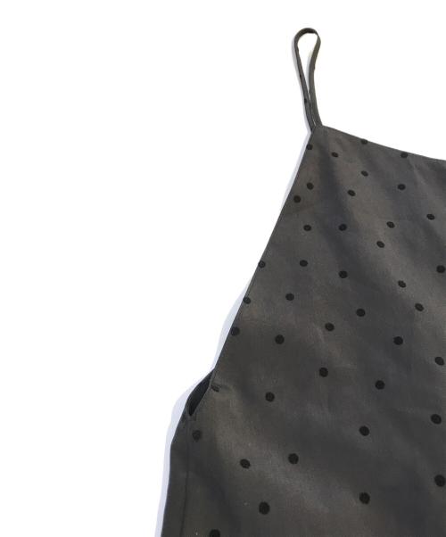 Spick and Span（スピック＆スパン）Spick and Span (スピック＆スパン) フロッキードットキャミサロペット　25030200902030 ブラック サイズ:S 未使用品の古着・服飾アイテム