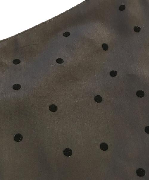 Spick and Span（スピック＆スパン）Spick and Span (スピック＆スパン) フロッキードットキャミサロペット　25030200902030 ブラック サイズ:S 未使用品の古着・服飾アイテム