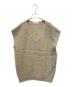 TRICOTS JEAN MARC（トリコットジーンマルク）の古着「トリコットジーンマルク VNベスト VARTOUI」｜ベージュ