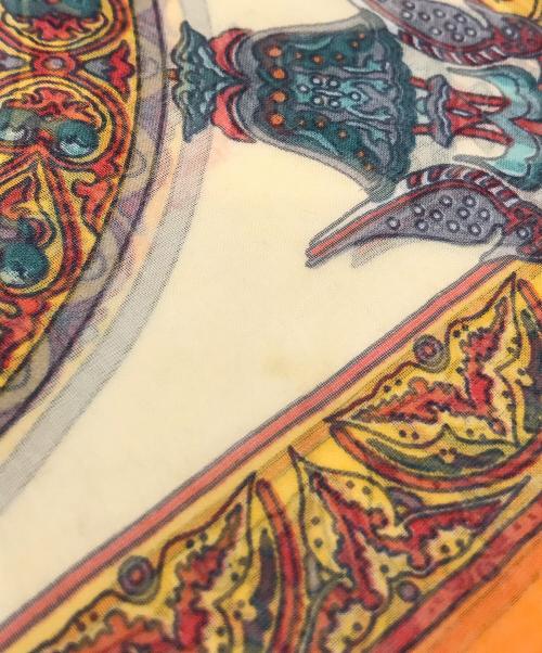HERMES（エルメス）HERMES (エルメス) シルクスカーフ オレンジの古着・服飾アイテム