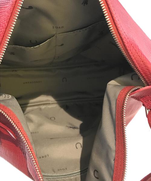 LONGCHAMP（ロンシャン）LONGCHAMP (ロンシャン) クアドリショルダーバッグ レッドの古着・服飾アイテム
