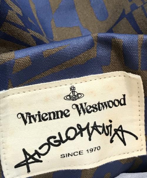 Vivienne Westwood ANGLOMANIA（ヴィヴィアンウエストウッドアングロマニア）VIVIENNE WESTWOOD ANGLOMANIA (ヴィヴィアンウエストウッドアングロマニア) 総柄バックパック カーキ×ネイビーの古着・服飾アイテム