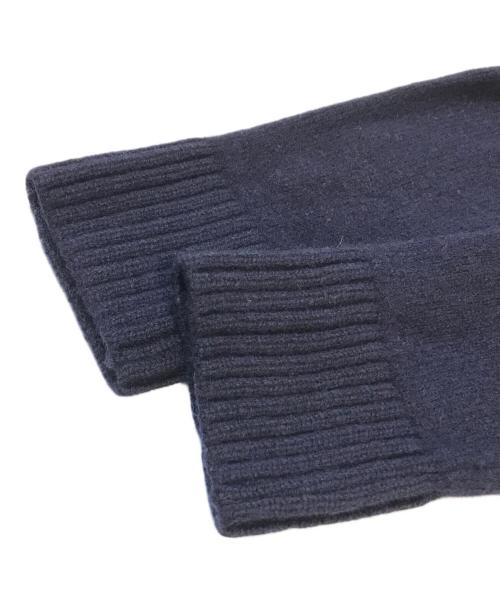 maison kitsune（メゾンキツネ）MAISON KITSUNE (メゾンキツネ) ベイビーフォックス パッチ ボックスカーディガン　HK00503KT1006 ネイビー サイズ:Sの古着・服飾アイテム