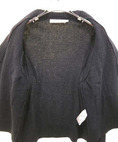maison kitsune（メゾンキツネ）MAISON KITSUNE (メゾンキツネ) ベイビーフォックス パッチ ボックスカーディガン　HK00503KT1006 ネイビー サイズ:Sの古着・服飾アイテム
