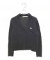 MAISON KITSUNE（メゾンキツネ）の古着「ベイビーフォックス パッチ ボックスカーディガン　HK00503KT1006」｜ネイビー