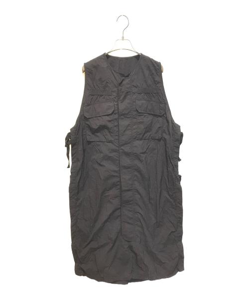 BEAMS BOY（ビームスボーイ）BEAMS BOY (ビームスボーイ) ミリタリー サイドリボン ノースリーブ ワンピース　13-26-0147-652 ブラック サイズ:Freeの古着・服飾アイテム