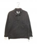 MHLエムエイチエル）の古着「FADED COTTON TWILL 596-4150502」｜ダークグレー