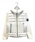 G-Stageジーステージ）の古着「ダウン＆ボンディングフリースコンビフーデッドブルゾン 600401」｜アイボリー