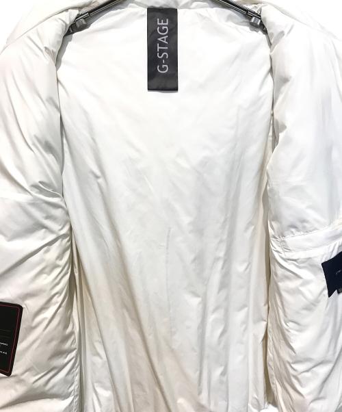 G-Stage（ジーステージ）G-Stage (ジーステージ) ダウン＆ボンディングフリースコンビフーデッドブルゾン 600401 アイボリー サイズ:XLの古着・服飾アイテム