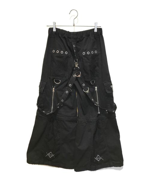 REFLEM（レフレム）REFLEM (レフレム) 2WAYワイドボンテージパンツ　RF23-C12　RF23-C12　　RF23-C12 ブラック サイズ:Freeの古着・服飾アイテム