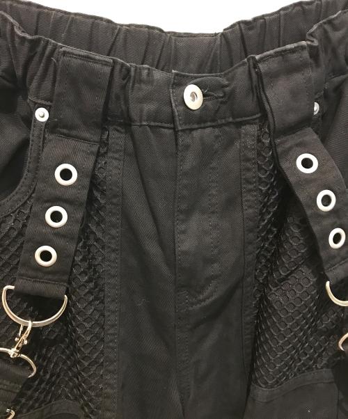 REFLEM（レフレム）REFLEM (レフレム) 2WAYワイドボンテージパンツ　RF23-C12　RF23-C12　　RF23-C12 ブラック サイズ:Freeの古着・服飾アイテム