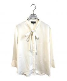theory（セオリー）の古着「PRIME GGT TIE BLOUSE　01-2308214-150-902」｜ホワイト
