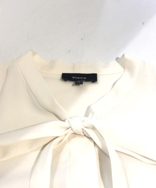 theory（セオリー）theory (セオリー) PRIME GGT TIE BLOUSE　01-2308214-150-902 ホワイト サイズ:Sの古着・服飾アイテム