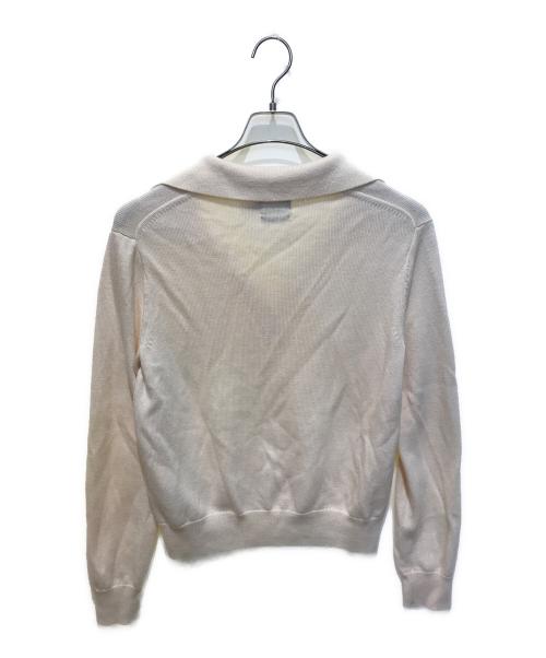 POLO RALPH LAUREN（ポロ・ラルフローレン）POLO RALPH LAUREN (ポロ・ラルフローレン) ニットポロシャツ ベージュ サイズ:Mの古着・服飾アイテム