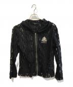VALENZAバレンザ）の古着「レースパーカー」｜ブラック