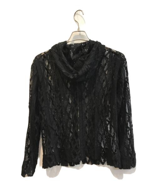 VALENZA（バレンザ）VALENZA (バレンザ) レースパーカー ブラック サイズ:Lの古着・服飾アイテム