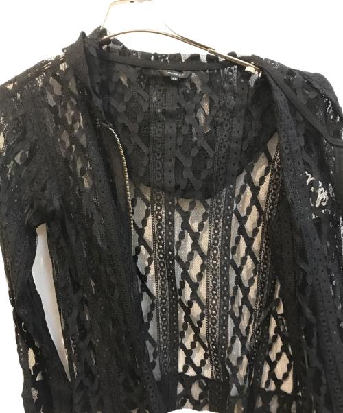 VALENZA（バレンザ）VALENZA (バレンザ) レースパーカー ブラック サイズ:Lの古着・服飾アイテム