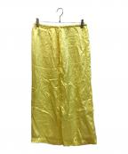 INSCRIREアンスクリア）の古着「Cupra Washer Maxi Skirt」｜イエロー