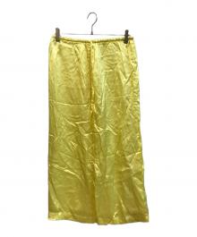 INSCRIRE（アンスクリア）の古着「Cupra Washer Maxi Skirt」｜イエロー