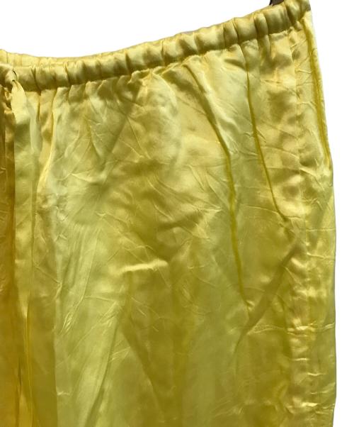 INSCRIRE（アンスクリア）INSCRIRE (アンスクリア) Cupra Washer Maxi Skirt イエロー サイズ:Sの古着・服飾アイテム