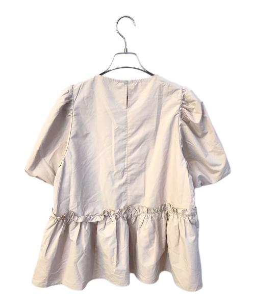 VIRINA（ヴィリーナ）VIRINA (ヴィリーナ) グレタブラウス ベージュ サイズ:Sの古着・服飾アイテム