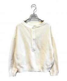 FRAMeWORK（フレームワーク）の古着「カノコ2WAYヘンリーニット　25080220722030」｜ホワイト