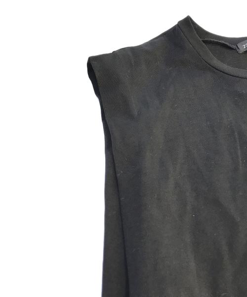 23区（ニジュウサンク）23区 (ニジュウサンク) ツイストコットンプレーティングスリーブレスワンピース　OPWOGA0131 ブラック サイズ:Mの古着・服飾アイテム