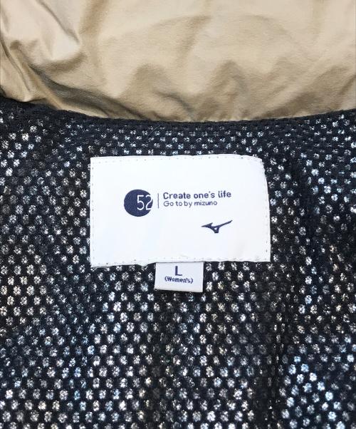 52 Go to by mizuno（ゴートゥバイミズノ）52 Go to by mizuno (ゴートゥバイミズノ) ダウンコート ベージュ サイズ:Lの古着・服飾アイテム