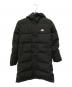 DANTON（ダントン）の古着「フード付きロングダウンコート JD-8744 LAS」｜ブラック