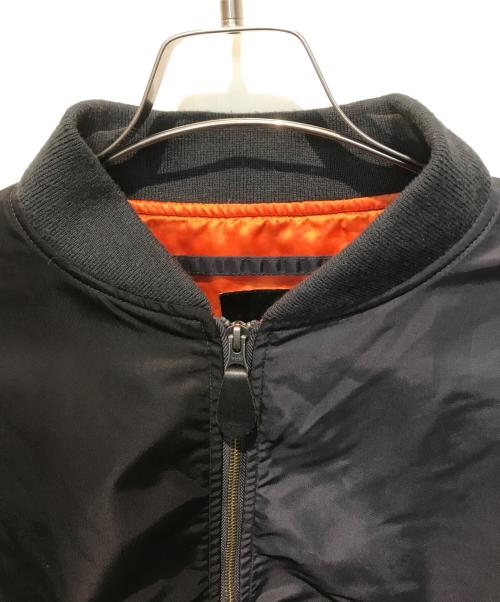 BEAMS（ビームス）BEAMS (ビームス) バイカラーMA-1ジャケット 24S-BM1809 ブラック×ネイビー サイズ:Mの古着・服飾アイテム