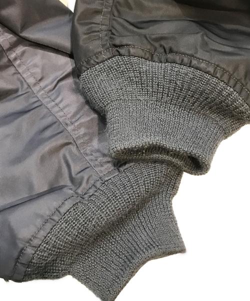 BEAMS（ビームス）BEAMS (ビームス) バイカラーMA-1ジャケット 24S-BM1809 ブラック×ネイビー サイズ:Mの古着・服飾アイテム