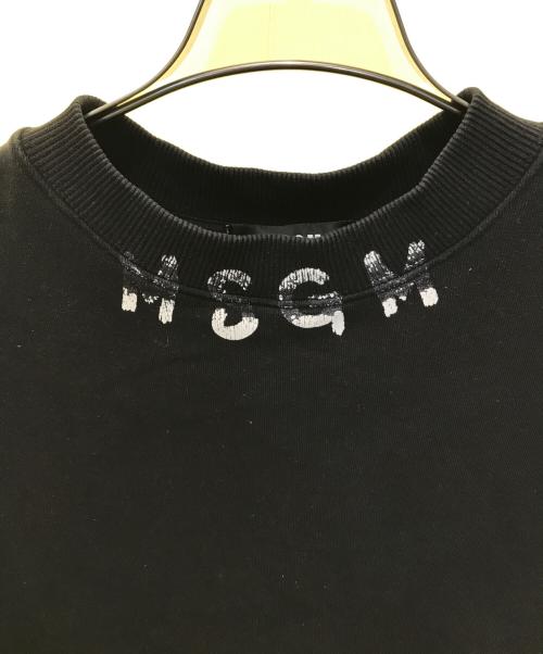 MSGM（エムエスジーエム）MSGM (エムエスジーエム) ネックロゴ スウェット 3240MM97 ブラック サイズ:Mの古着・服飾アイテム