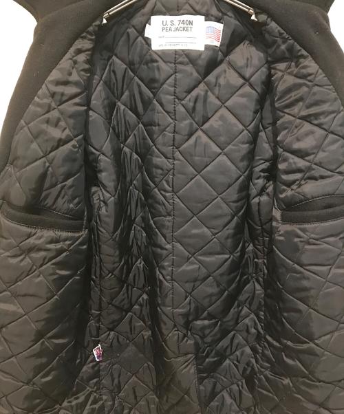 U'S NAVY（アメリカ海軍）U'S NAVY (ユーエスネイビー) Pコート ブラック サイズ:Mの古着・服飾アイテム